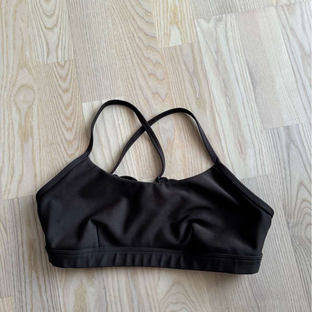 alo yoga brown sports bra